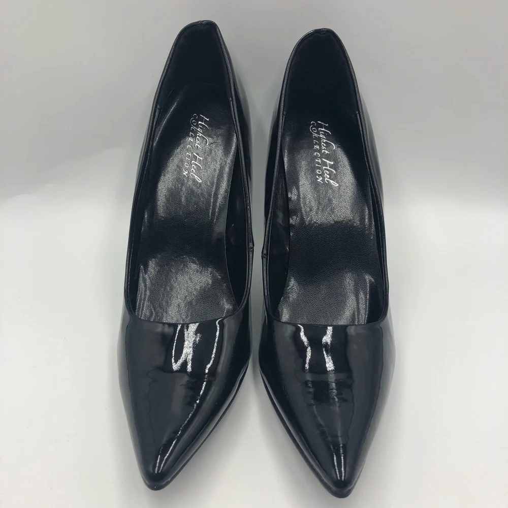 Highest Heel Collection Women's Black Patent Pump
